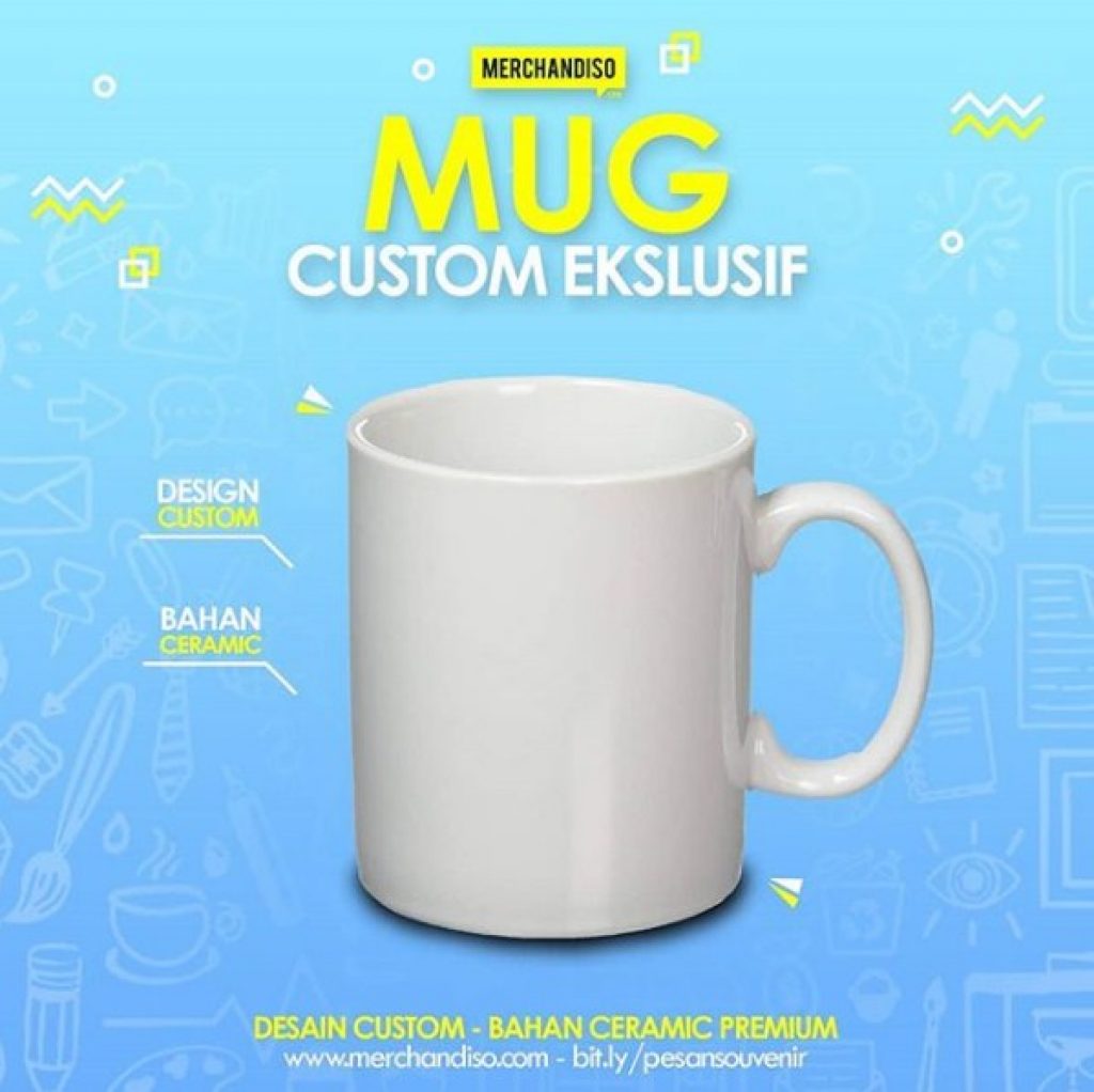 Jual mug bisa custom murah di Pondok Aren